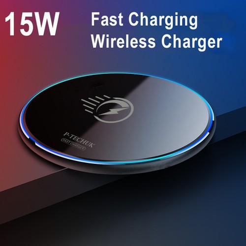 New 2024 15W Fast Charging Wireless Charger Mobile Phone Charging Pad - Picture 2 of 13