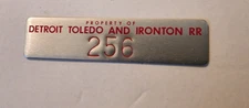 Detroit, Toledo & Ironton DT&I Railroad Property Tag