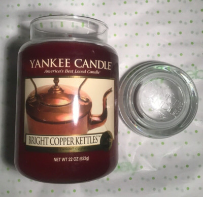NEW! Yankee Candle Large 22oz Bright Copper Kettles Favorite Things Colletion