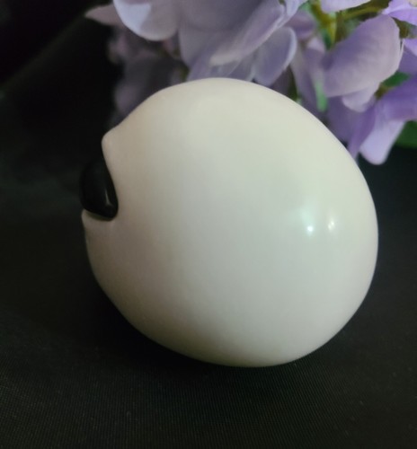 2" White Marble Obsidian Eyes Crystal Alien Head Skull - STAR BEING UFO -AREA 51 - Picture 3 of 15