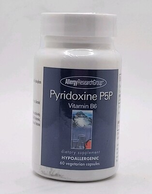 Allergy Research Group - Pyridoxine P5P  High Dose Vitamin B6 60 Capsules Sealed