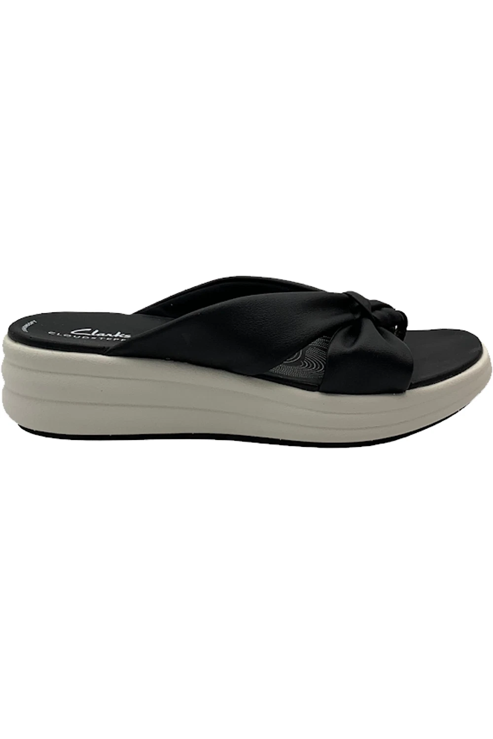 Sandali Clarks Cloudsteppers annodati slide Drift Ave neri