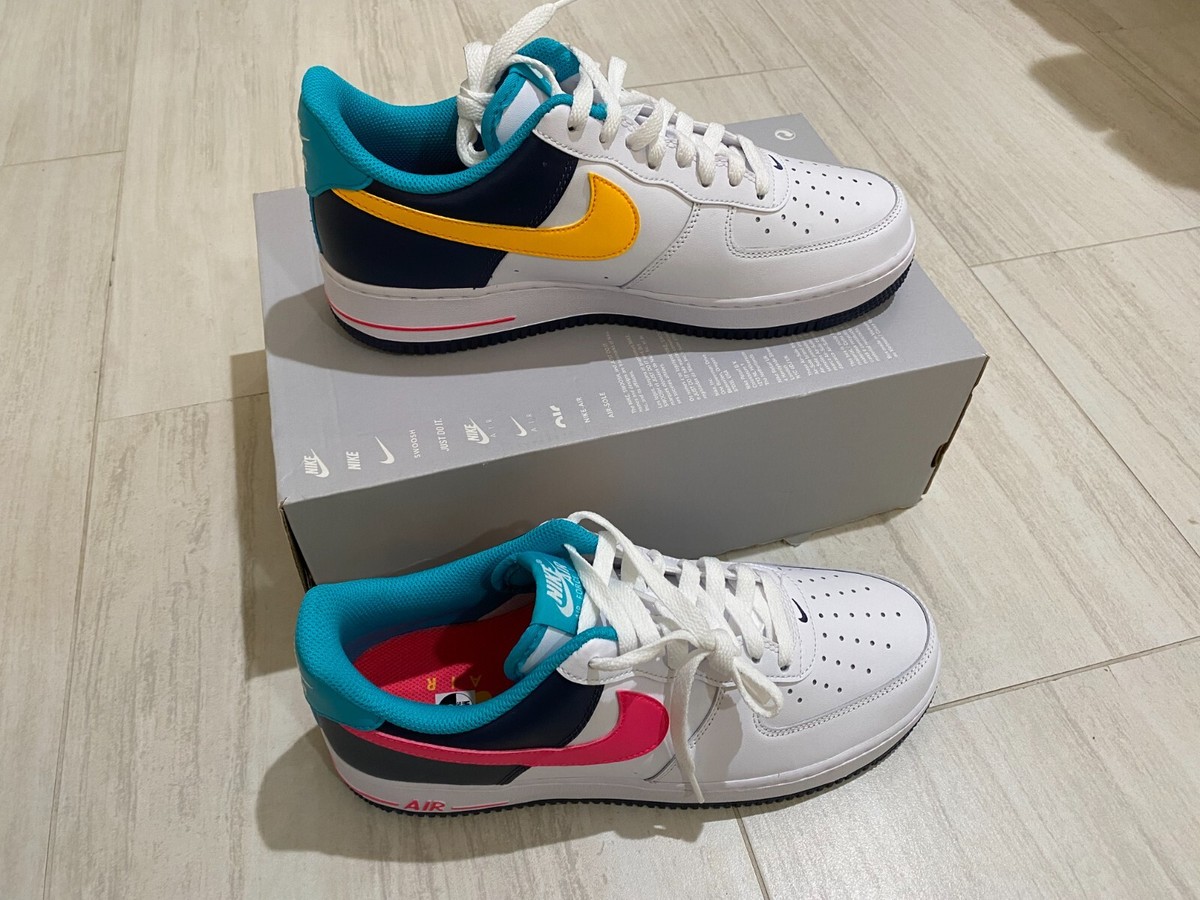 Nike Full Force Low Men\'s Sneakers Shoes White Racer Pink Blue HF4846-100 Size 9 5caf4a4e-e4b9-4a37-aa07-  main image 3