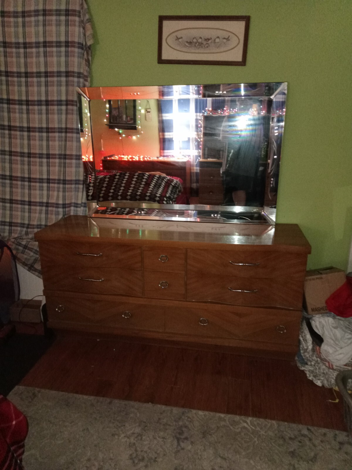 antique dresser top mirror. 8 drawer Original Handles eBay