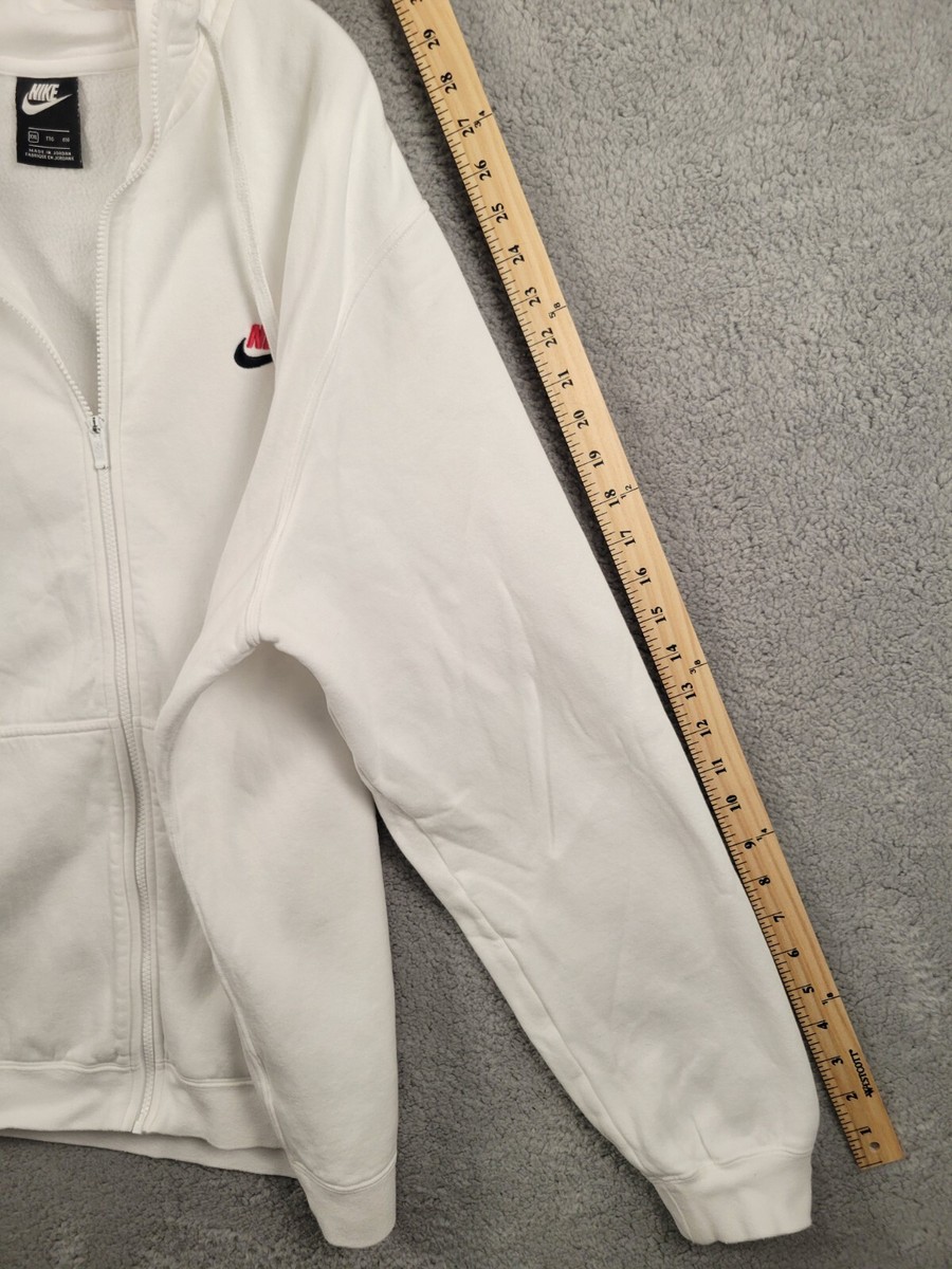 Nike Sportswear Heritage 2XL Full-Zip Hoodie White Sweater Nike Sportswear Heritage 2XL Full-Zip Hoodie White Sweater