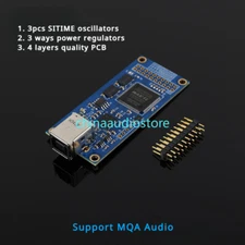 2024 Latest XMOS XU316 USB Interface Module DSD512 MQA HiFi DAC XU208 Amanero