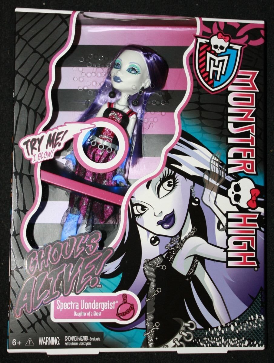 boneca monster high spectra luzes apavorantes mattel