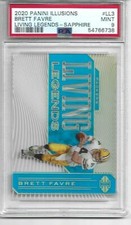 2020 Panini Illusions Brett Favre Living Legends Sapphire # LL3 Mint PSA 9 
