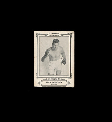 1926 Spalding Sports Company of America Jack Dempsey Trimmed Ad Back Boxing Card