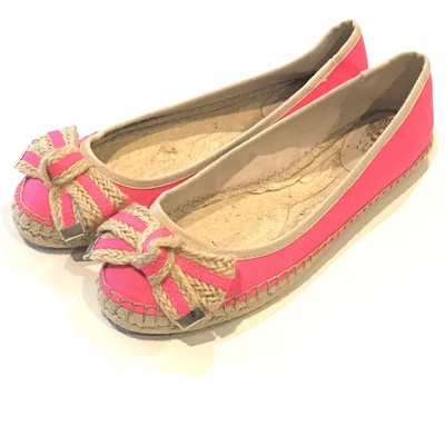 pink flat espadrilles
