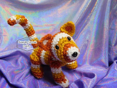 Hand raised Candy Corn Jack Russell pup! Colorful Stuffed Dog Plushie!