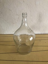 Alte große Ballonflasche, Ballonvase, Weinballon, transparent, vintage