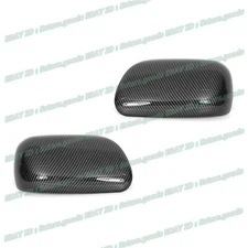 Glossy Carbon Fiber For 2001-2005 Lexus IS300 Sedan Wagon Side Mirror Cover Trim