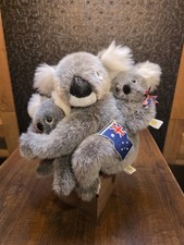 C.A. Australia Koala Peluche Peluche Giocattolo Mamma E 2 Neonati