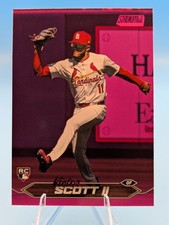 2024 Topps Stadium Club Victor Scott II #23 Pink Foil Parallel RC Cardinals