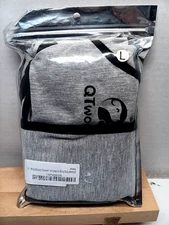 QTwoof Dog Surgery Recovery Suit Gray SZ LG  NEW