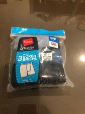 2 Hanes Packs of 3 Boys Boxer Briefs S/P 6-8 Tag less Comfort Flex Waistband
