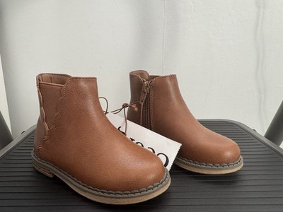 Girls Tan Brown Ankle Boots UK Size 6 NEW FREE POSTAGE