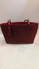 SANA PURSE Made in the U.S.A. Red Fabric Tote Purse