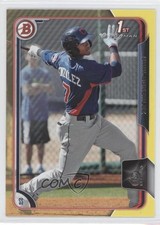 2015 Bowman Prospects Yellow Erik Gonzalez #BP48 0b3