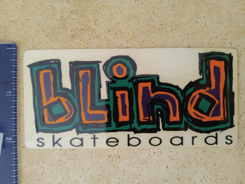 Blind Skateboard Sticker Vintage 90s World Industries H-Street Video Days Gonz - Picture 3 of 4