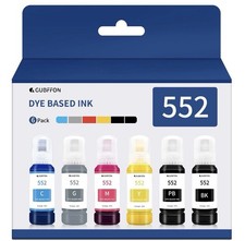 552 Ink 600ml Refill Ink Bottle Replacement for EcoTank Photo ET-8550 ET-8500