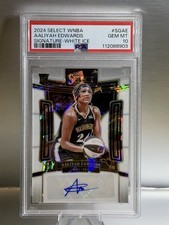 2024 Select WNBA Aaliyah Edwards RC Signature White Ice /25 PSA 10