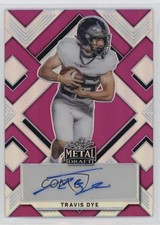 2022 Leaf Metal Draft Pink Prismatic 10/20 Travis Dye #BA-TD1 Auto 0bz