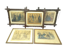 Antique Petersons Victorian Les Modes Fashion Advertising Dress Framed Prints