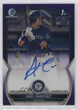 2023 Bowman Chrome Prospect Purple Refractor /250 Axel Sanchez #CPA-AS Auto 0g4