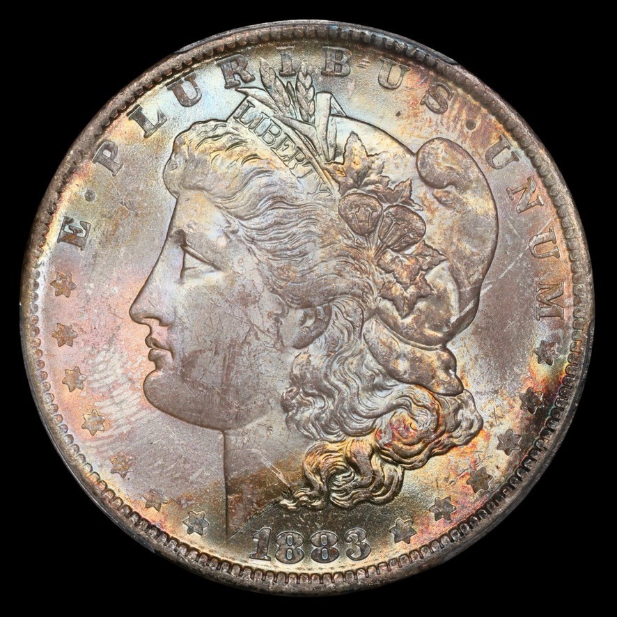 1883-O Morgan Silver Dollar $1 PCGS MS63 Toned - 0323 | eBay