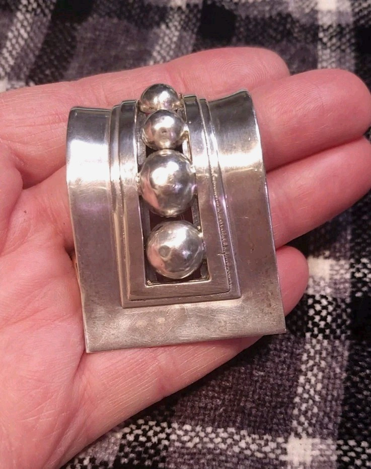 Handcrafted Mexican Artisan 925 Silver Statement … - image 2