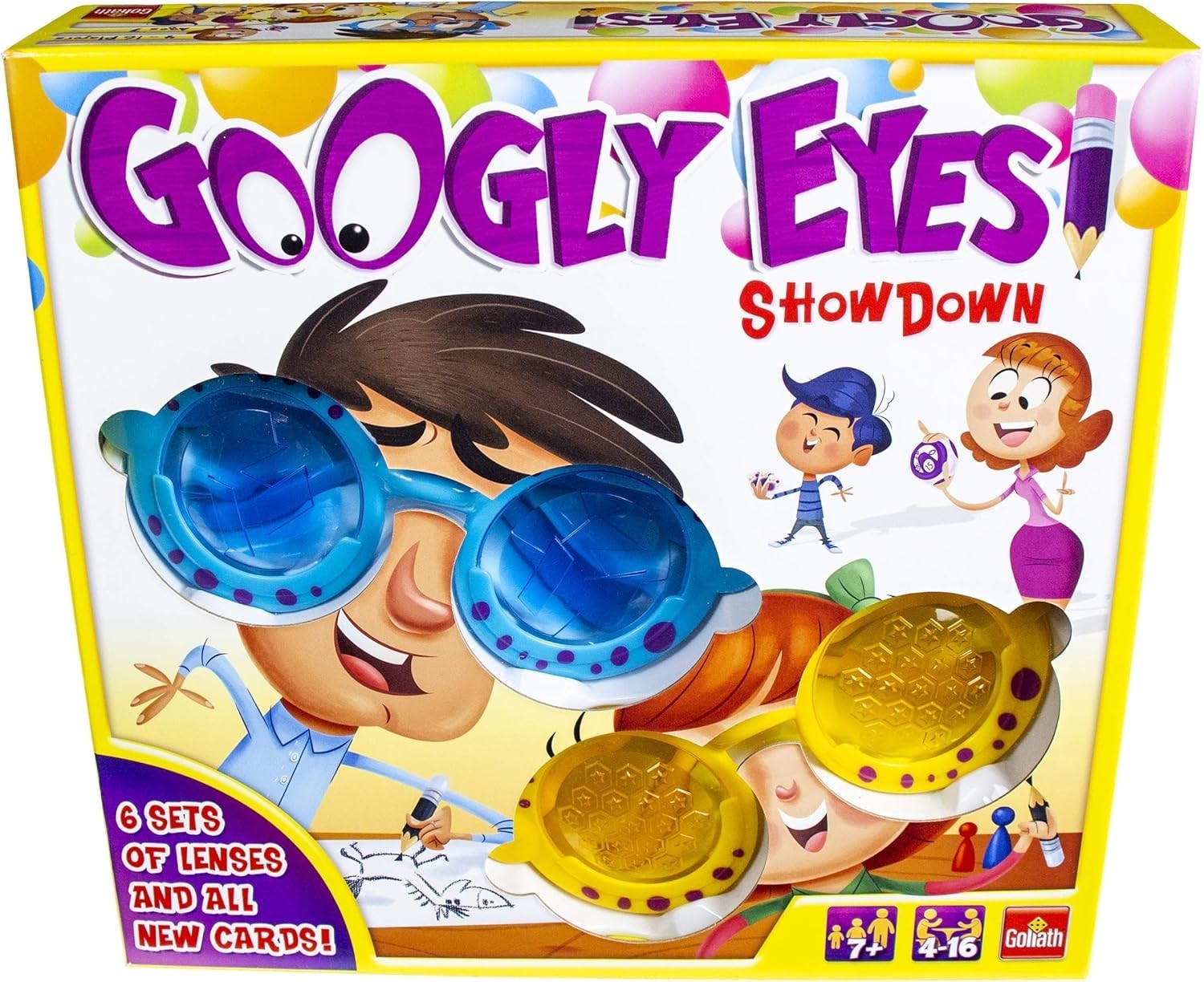 Googly Eyes Showdown Board Game Family Fun Kids University Games 7+