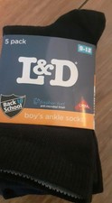 Jungen marineblaue Schulanfangs-Söckchen 5er...