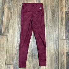 Girls With Guns Concealed Casual Burgundy Geometric CCW Holster Leggings Small