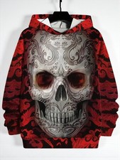 Trendy 3D Dragon Skull All Over Print Hoodie Unisex S-5XL