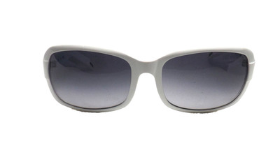 Lunettes de Soleil Femme Vintage Âge 2000 Blanc Plastique Sisley Sly 638 Nuancé
