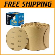 Adhesive Sanding Discs 6 Inch 80 Grit 100 PCS 0.38 per gallon