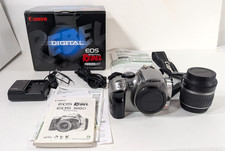 Canon Digital Camera EOS Digital Rebel EF-S 18-SS Kit w/Lens Battery Charger Box
