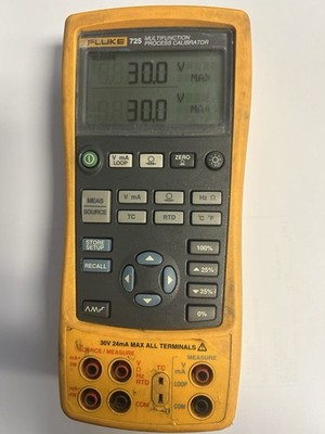 Fluke 725 Multifunction Process Calibrator Works, Screen Missing Some Segments