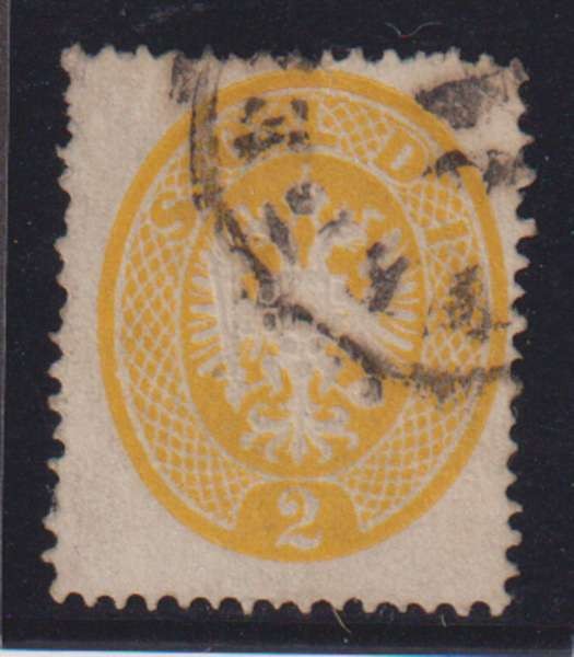 E7427: Lombardy-Venetia #15 Used, F-VF, Sound; CV $225