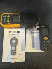 Ethos 4430 Digital LED Lux Light Level Meter and Tester + Ethos 4495 with Case