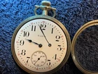 Elgin Model 15788801 16S 7 Jewels Mechanical Pocket Watch Silver White Dial
