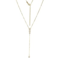 Cavill Silbercollier 0,46Ct Zirkon Vergoldet 925 Sterlingsilber Damen