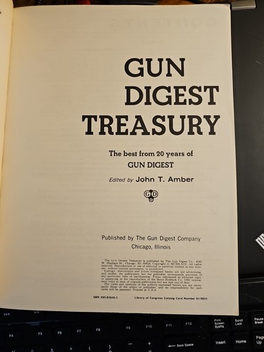 Gun Digest Treasury 1969 Deluxe Edition – John T. Amber – Vintage Firearms Book - Picture 4 of 7