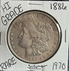 1886 Morgan Silver Dollar, 90% US Coin, Uncirculated Philadelphia Mint