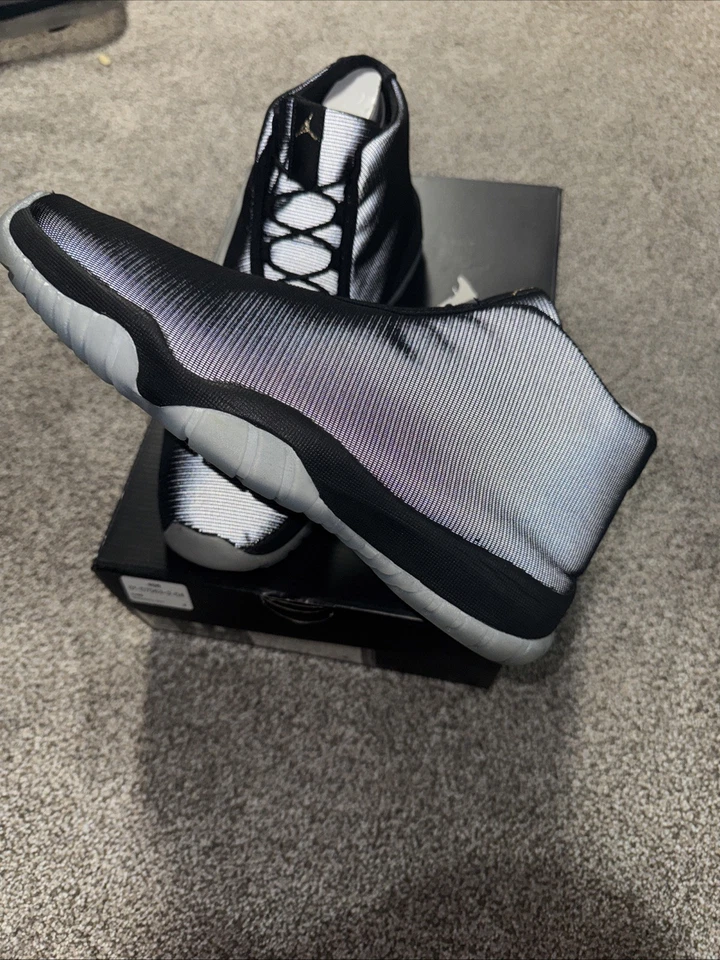 Air Jordan Future 656503-011 3M reflectante negro/claro 2014 para hombre talla 11,5 EE. UU. Foto 2 de 4
