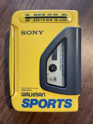 SONY カセットウォークマン SPORTS WM-AF54 動作品② Sony WM-AF54 WalkMan Sport Radio Cassette Player | eBay