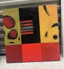 Set Of Three Original Abstract colorful Oil Paintings On Canvas by Mi Young Lee