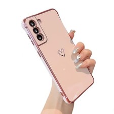 Cute Love Hearts Pattern Case for Samsung Galaxy S22 Plus 5G with Lens Protectio